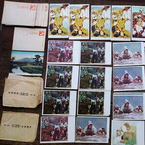 75 WWII Japanese Manchukuo Picture & Pre-paid Unposted Postcards 4 Rare Covers
